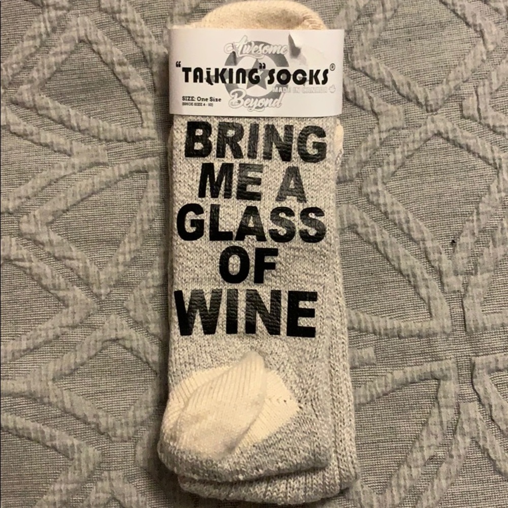 If You Can Read This Bring Me Wine Socks